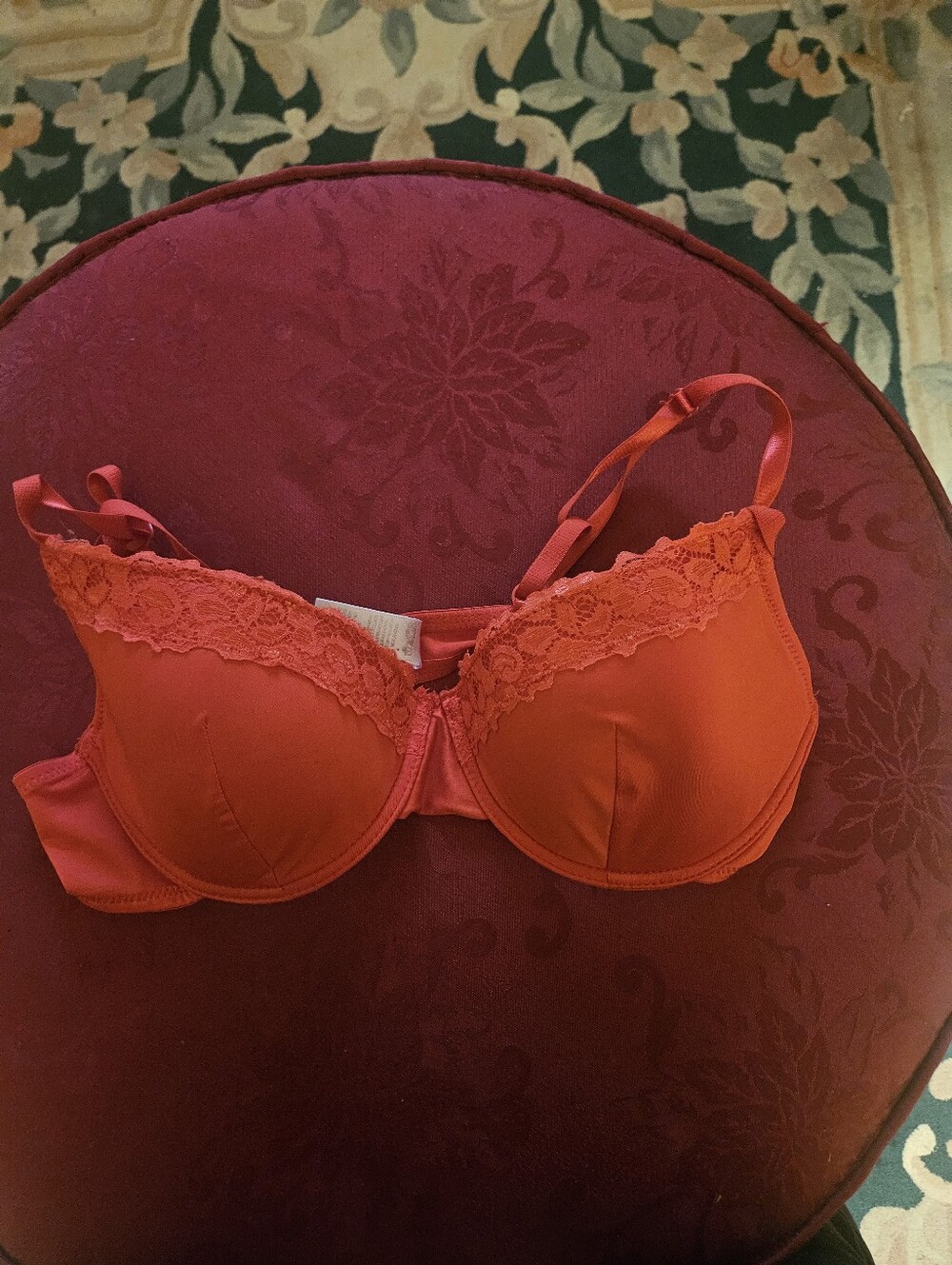Red Lace-Trim Underwire Bra - Women Intimates